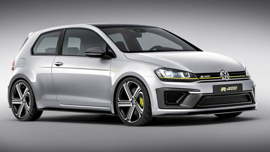 Volkswagen Golf R400 (2014) - o nome dele já dá um indício de sua principal característica: 400 cavalos de potência. Pode esfregar as mãos, pois ele, de fato, terá uma versão de produção. | <a href="https://quatrorodas.abril.com.br/galerias/especiais/concei" rel="migration"></a>