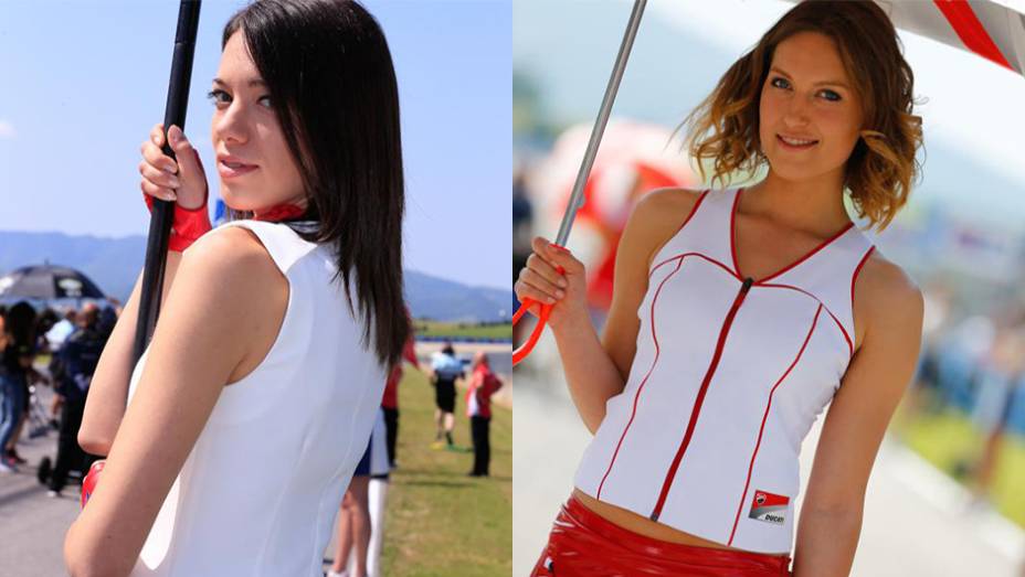 Confira as belas garotas do grid da MotoGP em Mugello! | <a href="https://quatrorodas.abril.com.br/moto/noticias/motogp-jorge-lorenzo-vence-mugello-871621.shtml" rel="migration">Leia mais</a>