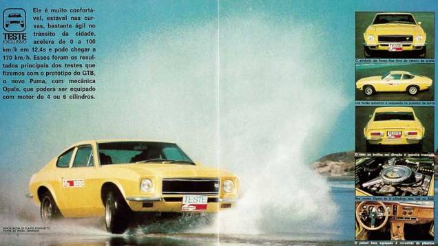 Puma GTB S1: Motor seis-cilindros de Opala na dianteira e um estilo muito mais próximo dos esportivos americanos atendia em 1974 à demanda por um tipo de esportivo que fugia da inspiração padrão vinda da Europa, no auge dos Ford Maverick GT e Dodge Dart R