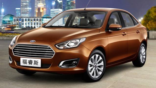 O novo Ford Escort foi apresentado no Salão de Pequim. | <a href="https://quatrorodas.abril.com.br/noticias/saloes/pequim-2014/ford-escort-esta-volta-modelo-sera-apresentado-pequim-779651.shtml" rel="migration">Leia mais</a>