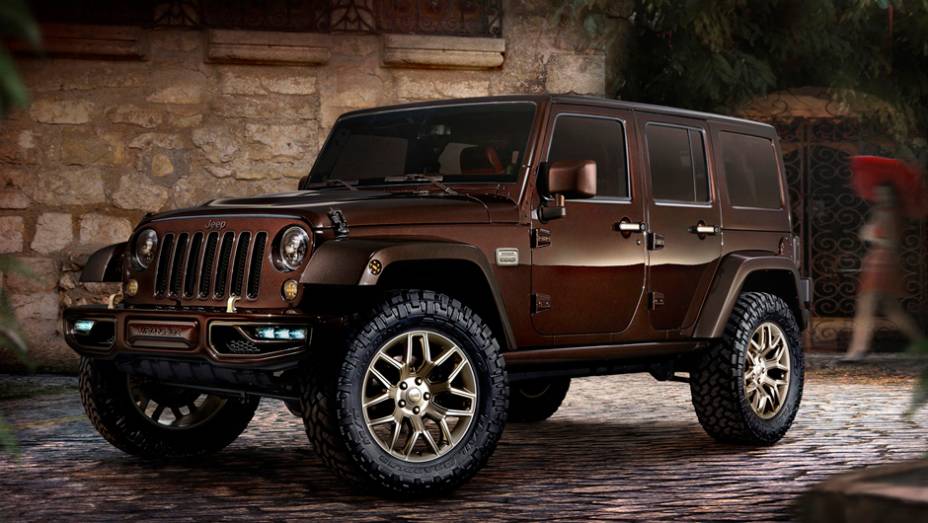 O último conceito é chamado de Sundancer. | <a href="https://quatrorodas.abril.com.br/noticias/saloes/pequim-2014/jeep-wrangler-vira-conceito-sundancer-780308.shtml" rel="migration">Leia mais</a>