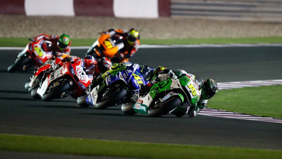 Galeria de Quatro Rodas da MotoGP - Catar (domingo) | <a href="https://quatrorodas.abril.com.br/moto/noticias/prova-disputada-marquez-segura-pressao-rossi-vence-catar-777551.shtml" rel="migration">Leia mais</a>