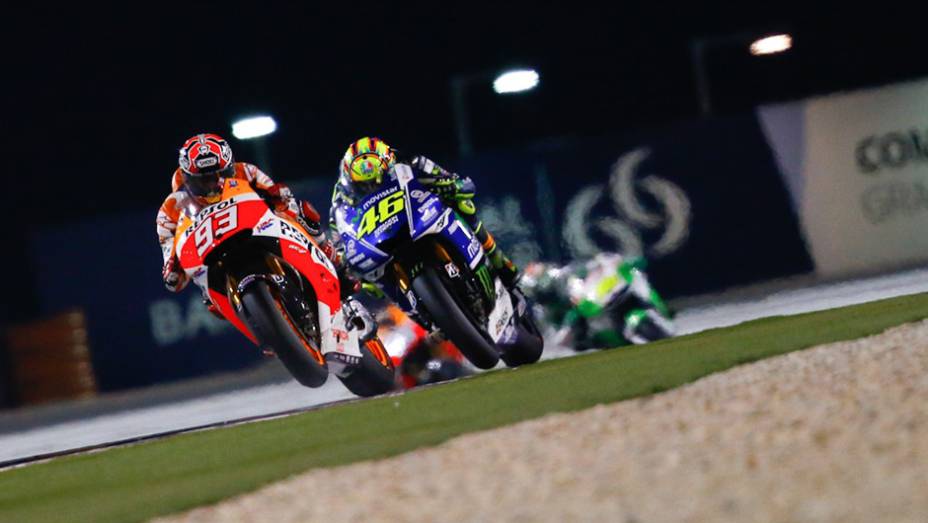 Galeria de Quatro Rodas da MotoGP - Catar (domingo) | <a href="https://quatrorodas.abril.com.br/moto/noticias/prova-disputada-marquez-segura-pressao-rossi-vence-catar-777551.shtml" rel="migration">Leia mais</a>