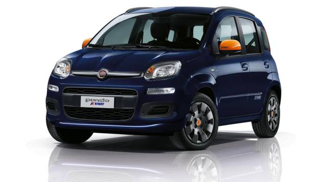 A série especial se destaca pelos acessórios coloridos, que podem ser encomendados em quatro tonalidades | <a href="https://quatrorodas.abril.com.br/noticias/saloes/genebra-2015/fiat-lanca-panda-k-way-840842.shtml" rel="migration">Leia mais</a>