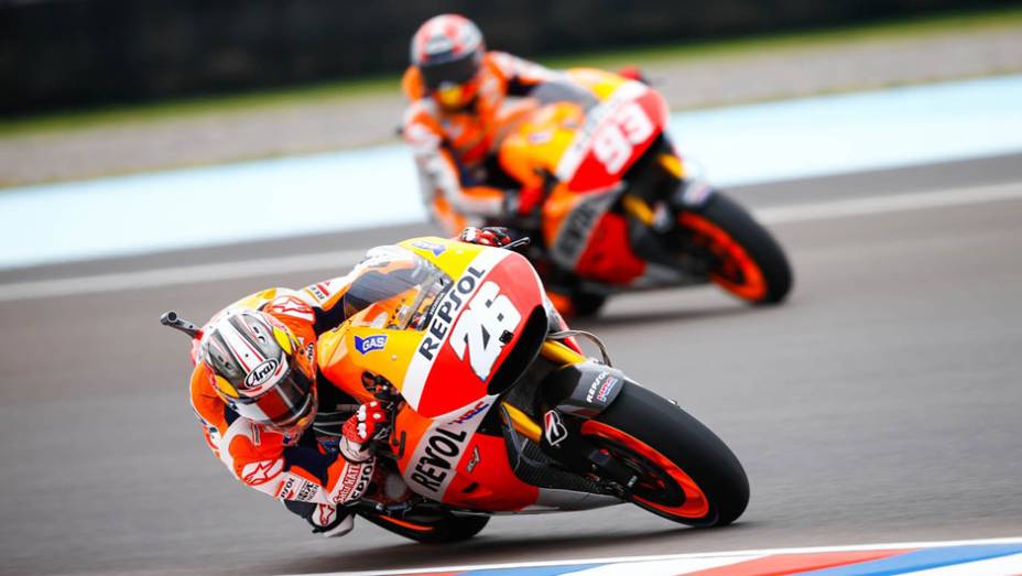 Galeria de Quatro Rodas da MotoGP - Argentina (sexta) - Dani Pedrosa | <a href="https://quatrorodas.abril.com.br/moto/noticias/marc-marquez-mais-rapido-dia-argentina-780861.shtml" rel="migration">Leia mais</a>