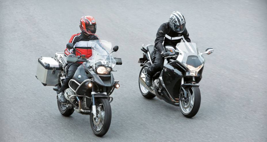 Posição mais confortável na BMW Adventure.