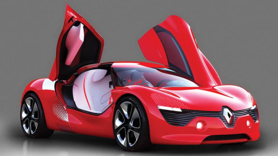 Toque de inovação: portas tipo asa de gaivota invertidas | <a href="https://quatrorodas.abril.com.br/carros/impressoes/renault-dezir-682976.shtml" rel="migration">Leia mais</a>