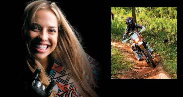 Sabrina Katana - Tricampeã do Enduro da Independência: Como não temos a mesma força física dos homens, pensamos mais antes de sair acelerando. Algumas provas de enduro chegam a ter quatro dias de competição e, por Sabrina Katana - Tricampeã do Enduro da Independência: Como não temos a mesma força física dos homens, pensamos mais antes de sair acelerando. Algumas provas de enduro chegam a ter quatro dias de competição e, por