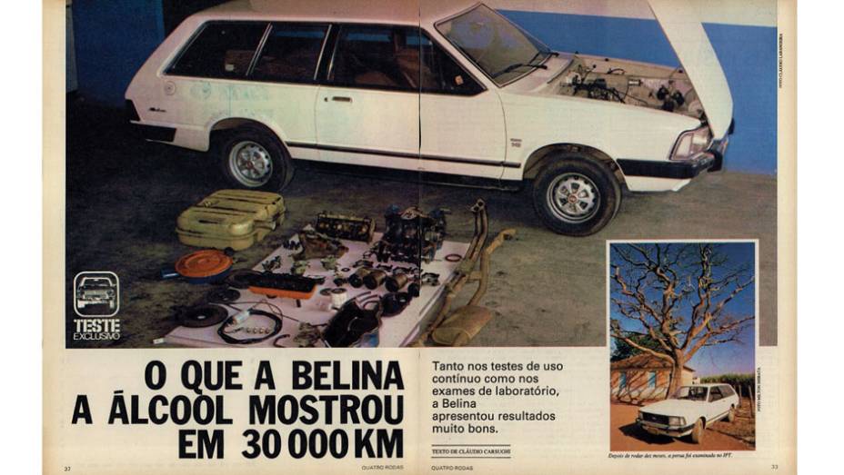 Ford Belina: mesmo com álcool no tanque, a perua se saiu muito bem tanto nos testes de uso contínuo quanto nos exames realizados em laboratório. | <a href="https://quatrorodas.abril.com.br/acervodigital/home.aspx?edicao=259pg=33" rel="migration">Leia mais</a>