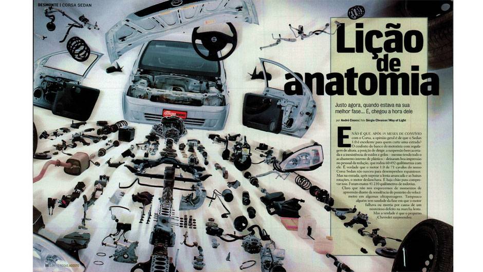Chevrolet Corsa: o sed&atilde; apresentou desgaste prematuro dos an&eacute;is do motor, mas este problema n&atilde;o influenciou tanto no resultado final | <a href="https://quatrorodas.abril.com.br/acervodigital/home.aspx?edicao=517&pg=87" rel="migration">Leia mais</a>