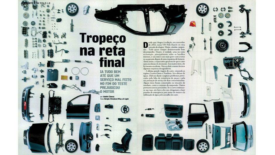 Volkswagen Polo: o hatch premium estava indo bem at&eacute; os 45 minutos do segundo tempo, quando um servi&ccedil;o mal feito no fim do teste prejudicou o motor | <a href="https://quatrorodas.abril.com.br/acervodigital/home.aspx?edicao=525&pg=91" rel="migration">Leia mais</a>