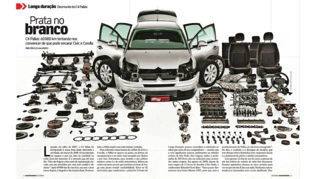 Citroën C4 Pallas: para verificar se a (má) reputação dos franceses de produzir carros caros de manter era justificada, compramos um C4 Pallas em 2008. O sedã foi aprovado no desmonte, mas apresentou falhas graves para quem rivaliza com Honda Civic e Toyo