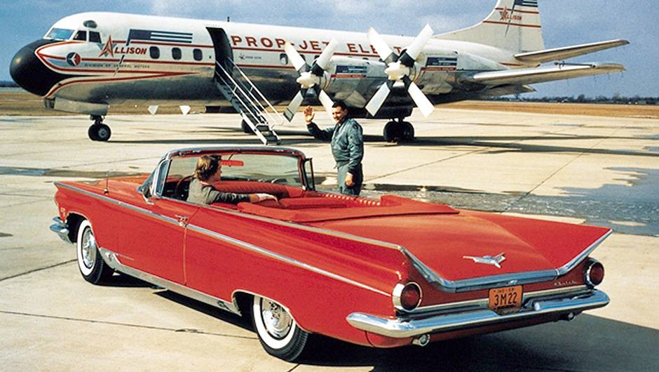 Electra 1959Novo topo de linha, com nome de avi&atilde;o, ele tinha no estilo a refer&ecirc;ncia a&eacute;rea com barbatanas em forma de asa de gaivota