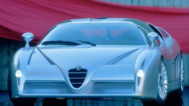 Alfa Romeo Scighera (1997) - Que melhor roupagem haveria para um motor V6 biturbo de 400 cv e tração 4X4 que a de um superesportivo da Italdesign? Seu nome significa neblina em dialeto milanês.