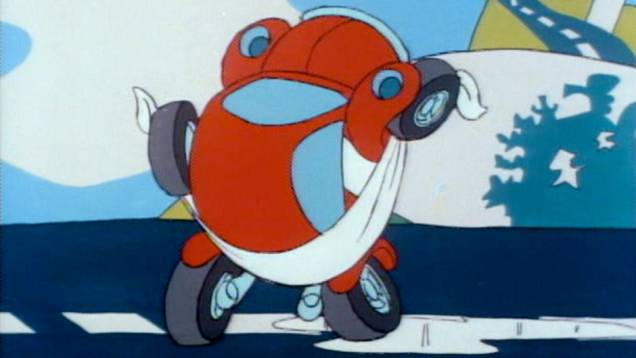 Carangos e Motocas (1974 -1975) - Único do elenco que não fala, Wheelie é um simpático fusquinha que se comunica pela buzina. Difícil não rir com a mal-humorada gangue de motocas do desenho produzido para TV