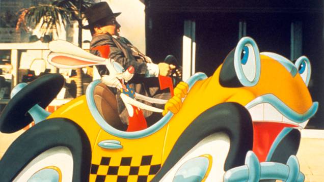 Uma Cilada Para Roger Rabbit (1988) - No filme que mistura imagens rodadas e animação, Benny é o tresloucado taxi do coelho Roger, mais um dos desenhos a irritar o rabugento detetive Eddie Valiant Uma Cilada Para Roger Rabbit (1988) - No filme que mistura imagens rodadas e animação, Benny é o tresloucado taxi do coelho Roger, mais um dos desenhos a irritar o rabugento detetive Eddie Valiant