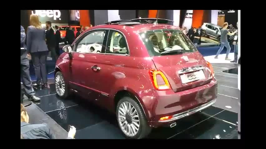 Apresentação do Fiat 500 no Salão de Frankfurt