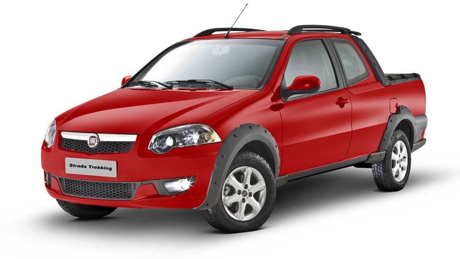 Al&eacute;m do tapa no visual, a Strada ganhou a vers&atilde;o Trekking 1.6 16V | <a href="https://quatrorodas.abril.com.br/carros/lancamentos/fiat-palio-weekend-siena-strada-2013-688581.shtml" rel="migration">Leia mais</a>
