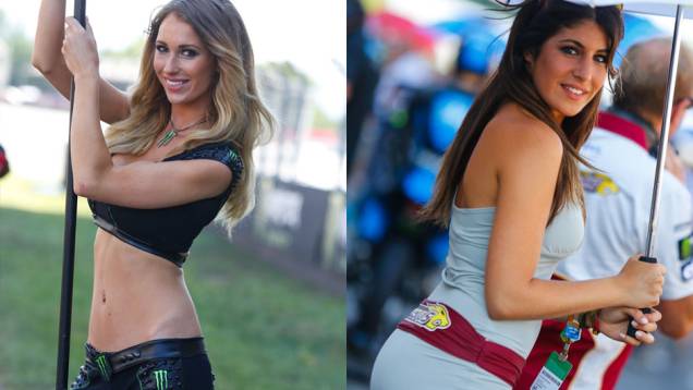 As garotas mais bonitas da etapa da Catalunha da MotoGP | <a href="https://quatrorodas.abril.com.br/moto/noticias/motogp-marquez-vence-corrida-emocionante-barcelona-786084.shtml" rel="migration">Leia mais</a>