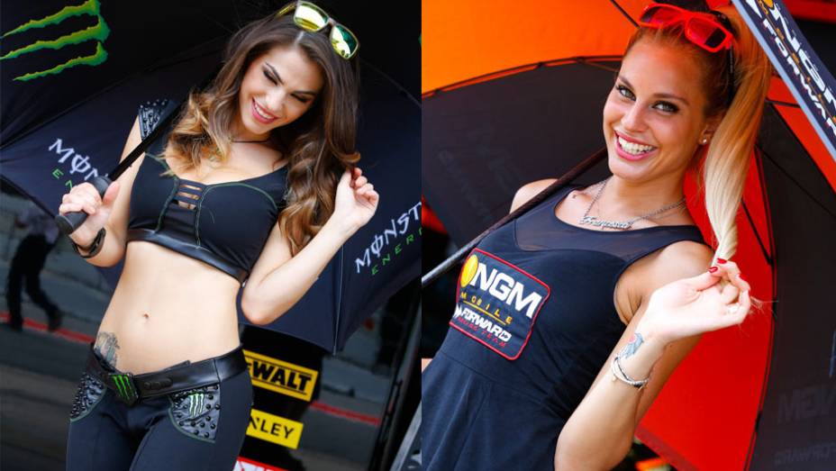 As garotas mais bonitas da etapa da Catalunha da MotoGP | <a href="http://quatrorodas.abril.com.br/moto/noticias/motogp-marquez-vence-corrida-emocionante-barcelona-786084.shtml" rel="migration">Leia mais</a>