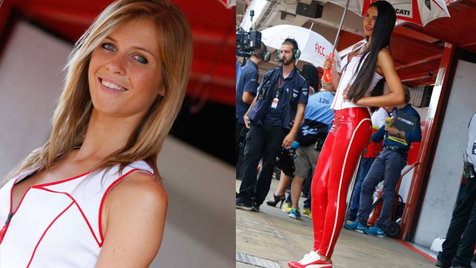 As garotas mais bonitas da etapa da Catalunha da MotoGP | <a href="https://quatrorodas.abril.com.br/moto/noticias/motogp-marquez-vence-corrida-emocionante-barcelona-786084.shtml" rel="migration">Leia mais</a>