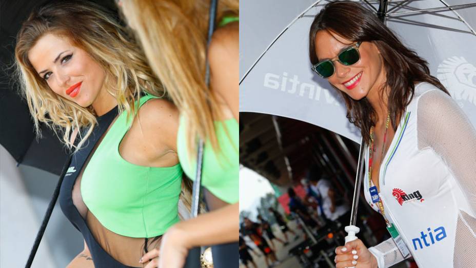 As garotas mais bonitas da etapa da Catalunha da MotoGP | <a href="https://quatrorodas.abril.com.br/moto/noticias/motogp-marquez-vence-corrida-emocionante-barcelona-786084.shtml" rel="migration">Leia mais</a>