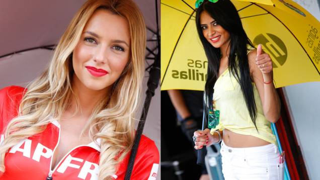 As garotas mais bonitas da etapa da Catalunha da MotoGP | <a href="https://quatrorodas.abril.com.br/moto/noticias/motogp-marquez-vence-corrida-emocionante-barcelona-786084.shtml" rel="migration">Leia mais</a>