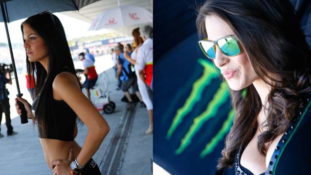 Garotas que embelezaram a etapa espanhola da MotoGP | <a href="https://quatrorodas.abril.com.br/moto/noticias/quatro-vezes-marquez-781513.shtml" rel="migration">Leia mais</a>