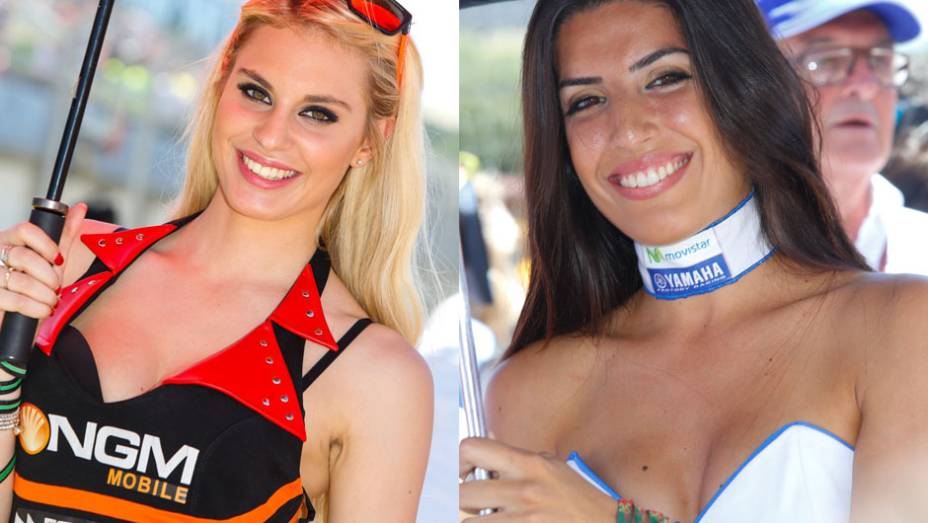 Garotas que embelezaram a etapa espanhola da MotoGP | <a href="http://quatrorodas.abril.com.br/moto/noticias/quatro-vezes-marquez-781513.shtml" rel="migration">Leia mais</a>