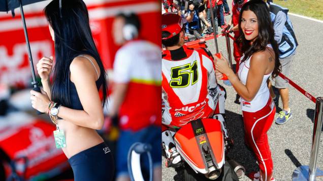 Garotas que embelezaram a etapa espanhola da MotoGP | <a href="https://quatrorodas.abril.com.br/moto/noticias/quatro-vezes-marquez-781513.shtml" rel="migration">Leia mais</a>