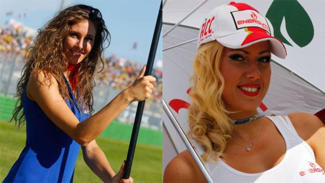 Veja as belas garotas da MotoGP, etapa de Misano | <a href="https://quatrorodas.abril.com.br/moto/noticias/valentino-rossi-vence-casa-torcida-faz-festa-pista-799871.shtml" rel="migration">Leia mais</a>