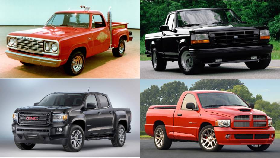 Aproveitamos a apresentação das novas Ford F-150 Raptor e Toyota Tacoma e da série especial GMC Canyon Nightfall Edition no Salão de Detroit para reunir as versões esportivas e séries limitadas de picapes mais lembradas