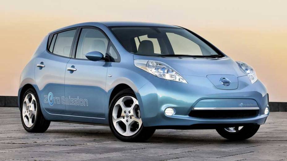 Nissan Leaf: embora não seja bem uma novidade (dois táxis Leaf já rodam pelas ruas de SP), deve despertar curiosidade entre os visitantes