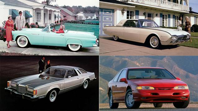Faz seis décadas que a Ford apresentou um de seus clássicos mais queridos. O Thunderbird foi sua resposta ao Chevrolet Corvette, mas o modelo logo se descaracterizou. Confira sua evolução! Faz seis décadas que a Ford apresentou um de seus clássicos mais queridos. O Thunderbird foi sua resposta ao Chevrolet Corvette, mas o modelo logo se descaracterizou. Confira sua evolução!