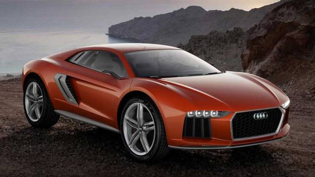 Grande surpresa da Audi, o Nanuk quattro lembra um R8 com roupagem aventureira | <a href="https://quatrorodas.abril.com.br/saloes/frankfurt/2013/audi-nanuk-quattro-concept-753021.shtml" rel="migration">Leia mais</a>