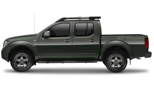 A Frontier tem capacidade de carga para até 1.030 quilos. <a href="https://quatrorodas.abril.com.br/noticias/nissan-frontier-attack-chega-ao-mercado-neste-mes-298506_p.shtml" rel="migration">Leia mais</a>