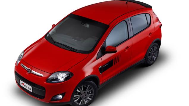 Adesivos na lateral dão um toque de esportividade. <a href="https://quatrorodas.abril.com.br/carros/lancamentos/novo-fiat-palio-645462.shtml" rel="migration">Leia mais</a>