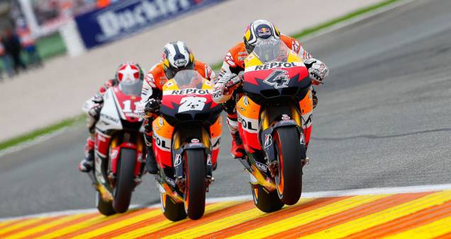 Andrea Dovizioso, Dani Pedrosa, Ben Spies