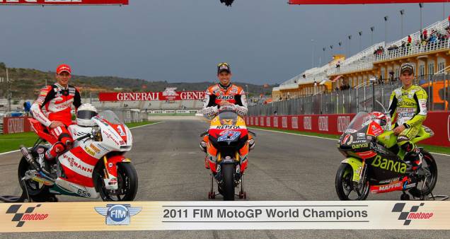 2011 World Champions Bradl, Stoner, Terol