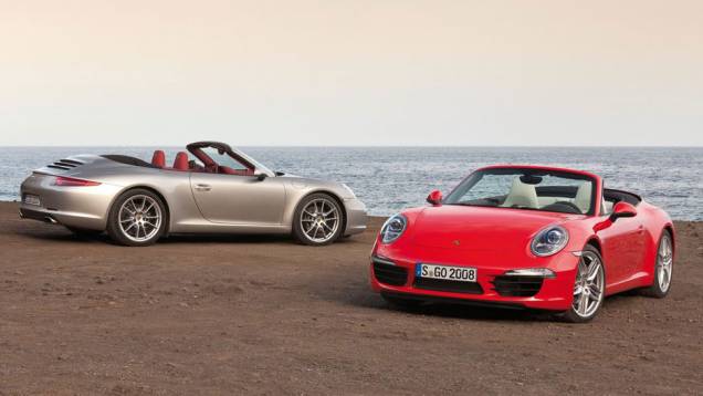 O 911 Cabriolet será vendido nas versões Carrera e Carrera S | <a href="https://quatrorodas.abril.com.br/noticias/porsche-revela-novo-911-cabriolet-307824_p.shtml" rel="migration">Leia mais</a>