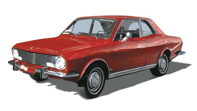 Corcel - Estabeleceu um novo padrão, graças aos níveis de conforto, de silêncio e de economia que oferecia. Chegou em 1968 como quatro-portas e teve versões cupê, perua (Belina) e GT, com apelo mais esportivo.