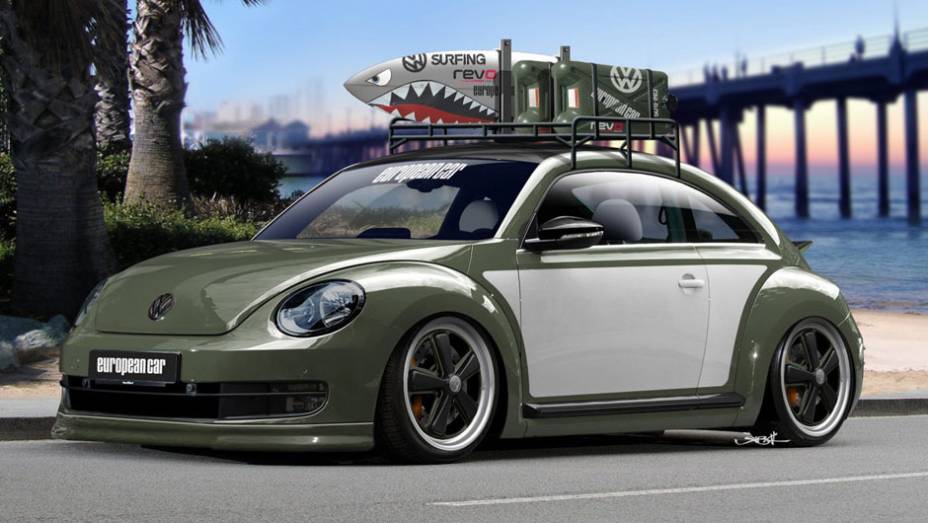 Outro modelo é chamado Beach Battle Beetle, unidade inspirada no estilo de vida de surfistas. Além do visual diferenciado, o modelo tem tração dianteira e gera cerca de 400 cv