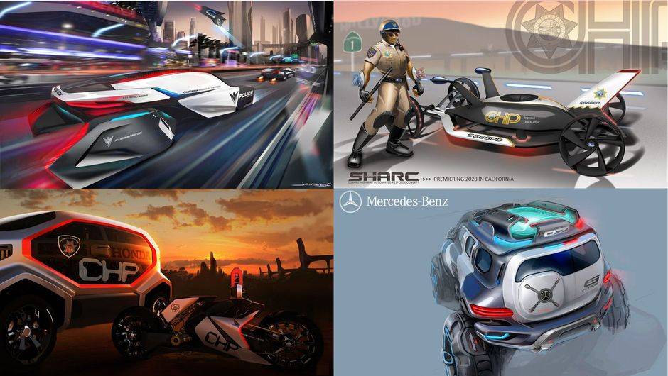 Uma das atra&ccedil;&otilde;es do Sal&atilde;o de Los Angeles s&atilde;o os desafios de design. Em 2012, o tema &eacute;: Highway Patrol Vehicle 2025, ou seja, ideias de como os ve&iacute;culos policiais da California (CHiPs) ser&atilde;o daqui 13 anos. | <a href="%20https://quatrorodas.abril.com.br/notici" rel="migration"></a>