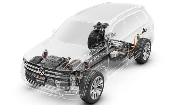 Sob o capô, o CrossBlue conta com tecnologia híbrida | <a href="https://quatrorodas.abril.com.br/saloes/detroit/2013/vw-crossblue-concept-730934.shtml" rel="migration">Leia mais</a> Sob o capô, o CrossBlue conta com tecnologia híbrida | <a href="https://quatrorodas.abril.com.br/saloes/detroit/2013/vw-crossblue-concept-730934.shtml" rel="migration">Leia mais</a>