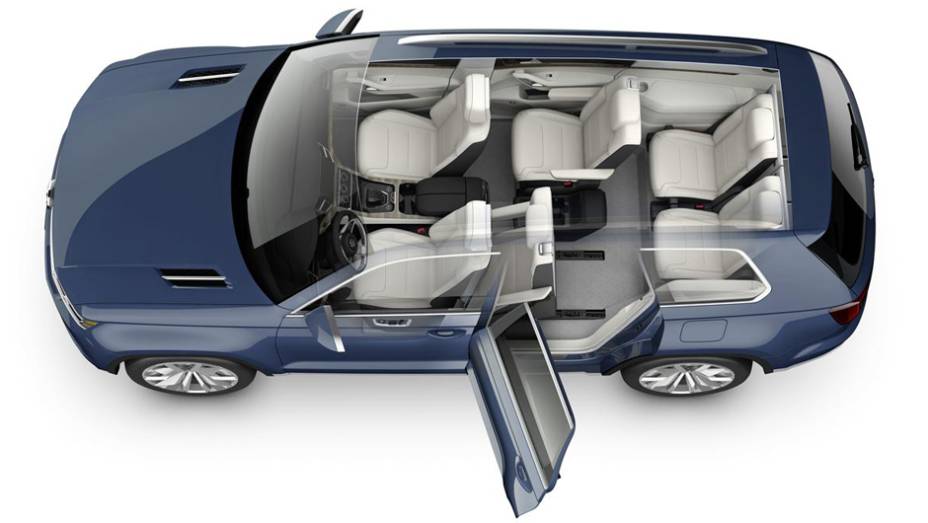 Apesar de não determinar uma data para o lançamento de uma versão de produção do CrossBlue, a VW informou que o crossover será desenvolvido com foco nos mercados da América do Norte | <a href="http://quatrorodas.abril.com.br/saloes/detroit/2013/vw-crossbl" rel="migration"></a>