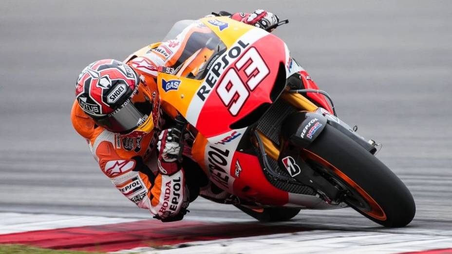 Marc Marquez fechou a trinca espanhola na ponta de cima da tabela | <a href="https://quatrorodas.abril.com.br/moto/noticias/motogp-pedrosa-lidera-primeiro-dia-testes-732984.shtml" rel="migration">Leia mais</a>