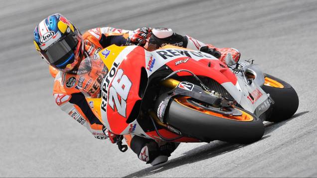 Dani Pedrosa é novamente o mais rápido nos testes em Sepang. <a href="https://quatrorodas.abril.com.br/moto/noticias/motogp-pedrosa-mais-rapido-sepang-734603.shtml" rel="migration">Leia mais</a>