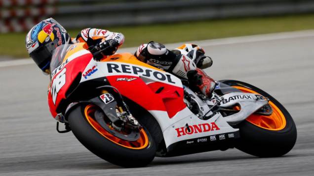 Dani Pedrosa dominou os testes em Sepang. <a href="https://quatrorodas.abril.com.br/moto/noticias/motogp-pedrosa-mais-rapido-sepang-734603.shtml" rel="migration">Leia mais</a>