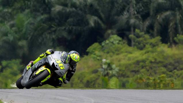 Valentino Rossi (Yamaha Factory Racing Team) ficou em quarto no último dia em Sepang. <a href="https://quatrorodas.abril.com.br/moto/noticias/motogp-pedrosa-lidera-ultimo-dia-sepang-734820.shtml" rel="migration">Leia mais</a>