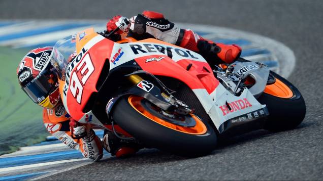 Promessa para 2013, Marc Márquez (Repsol Honda Team) foi o terceiro mais rápido no sábado (23) | <a href="%20https://quatrorodas.abril.com.br/moto/noticias/motogp-yamaha-lidera-testes-jerez-737049.shtml" rel="migration">Leia mais</a>